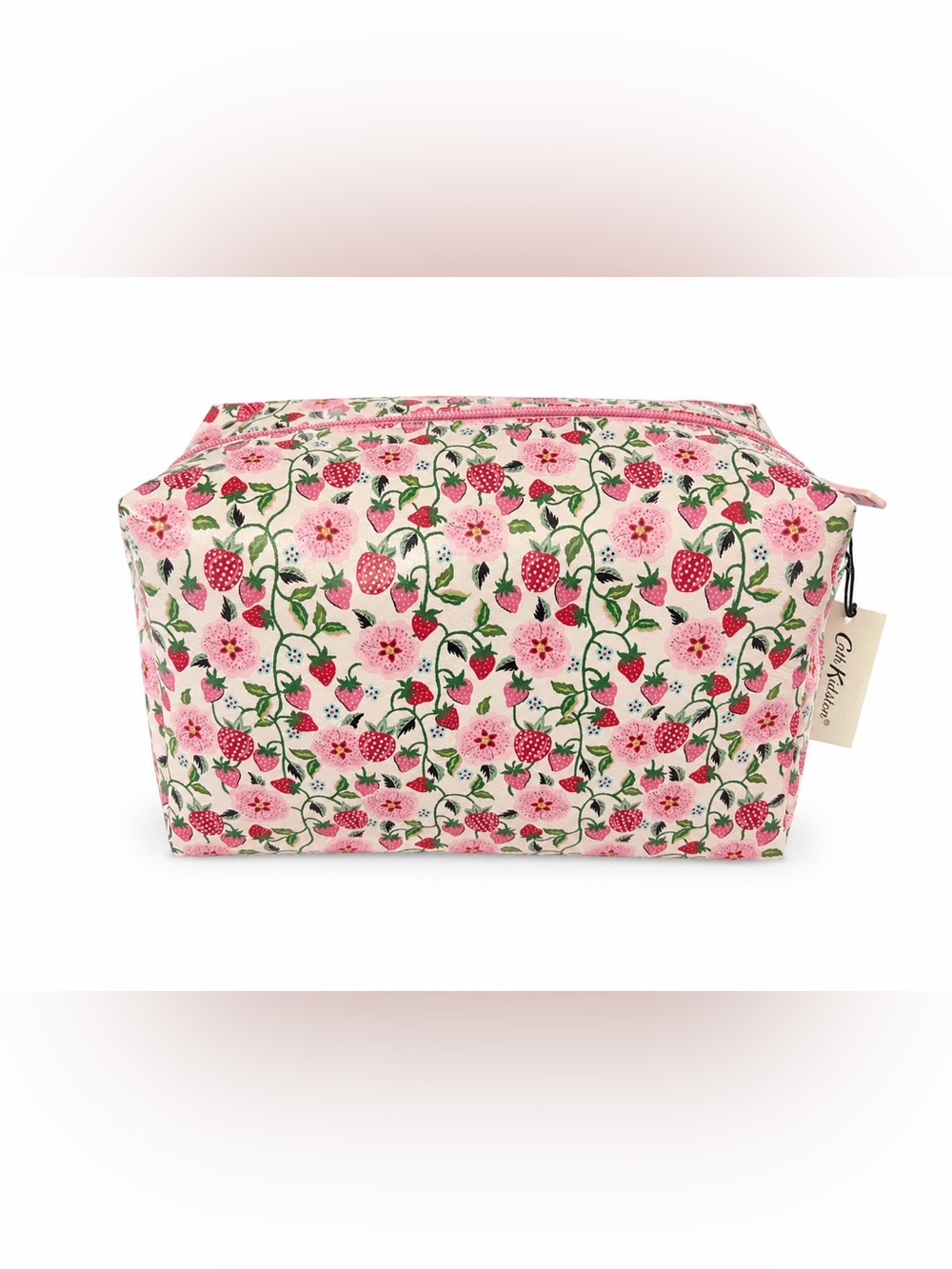 Cath Kidston Pink Strawberry Floral Cosmetic Bag